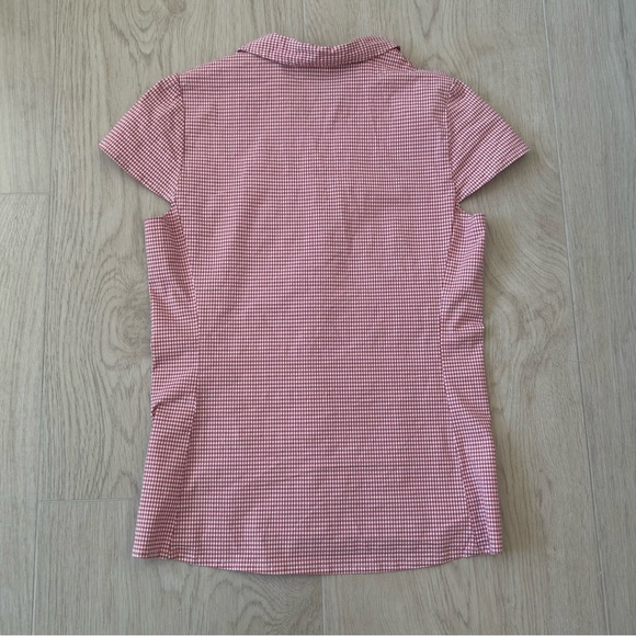 Brandy Melville Pink Checkered Button Down Shirt - Picture 4 of 4